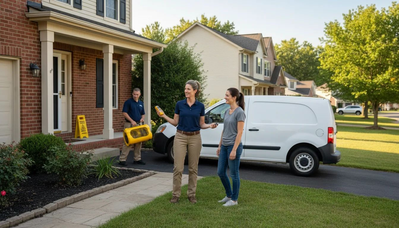 Residential water damage restoration in Chappell, NE